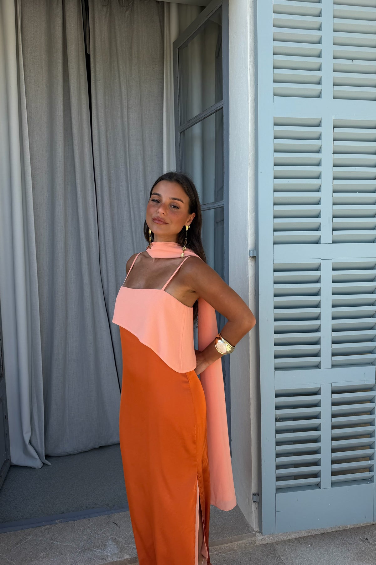 Amelia Vestido en Naranja