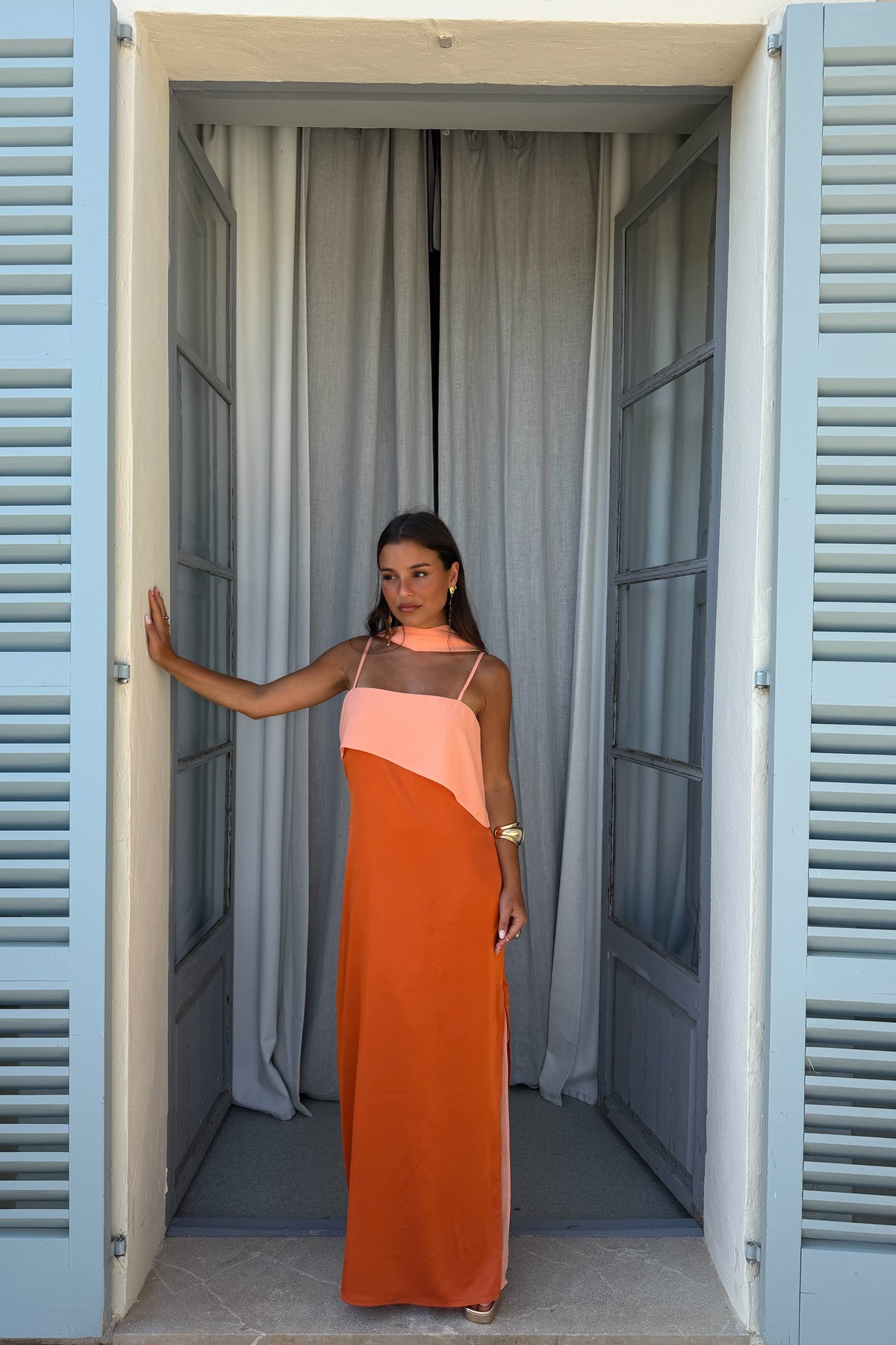 Amelia Vestido en Naranja