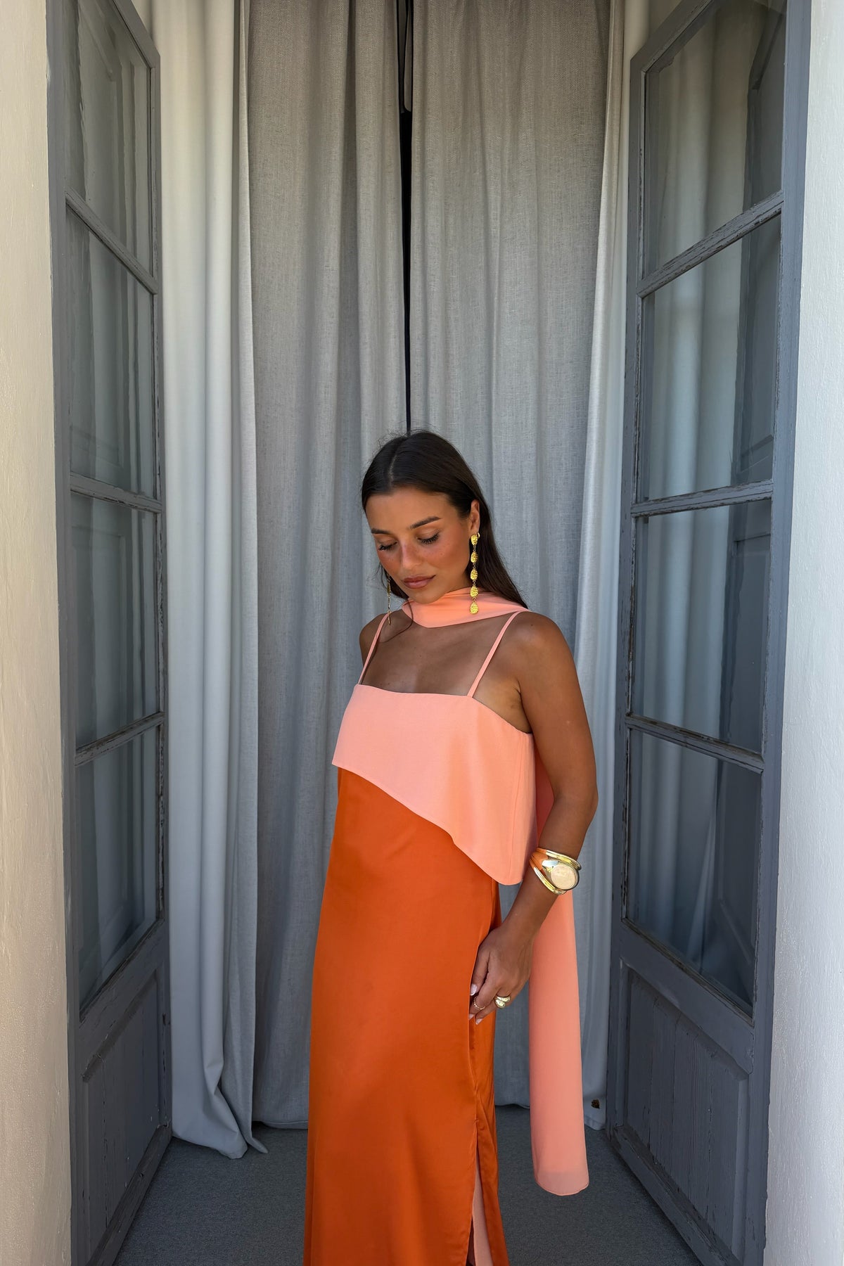 Amelia Vestido en Naranja