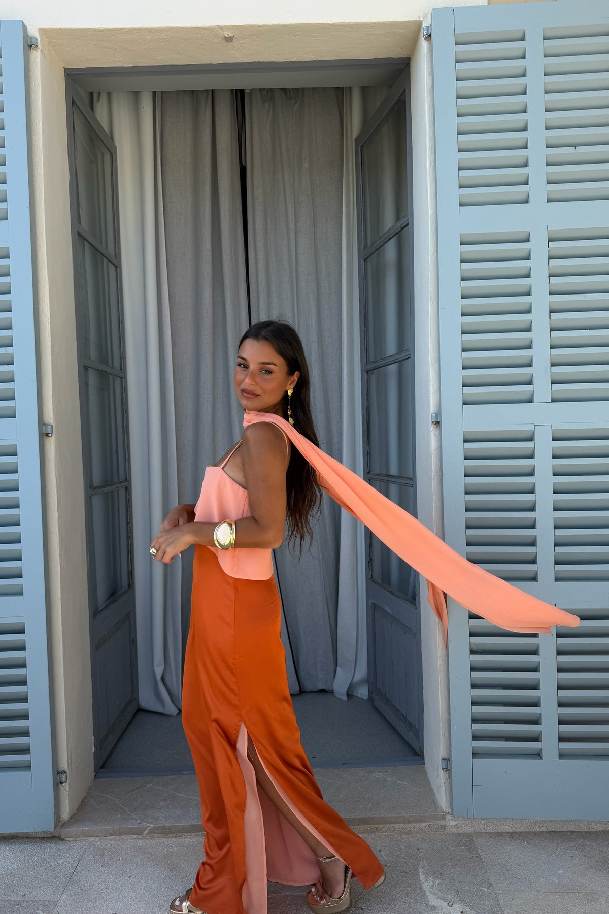 Amelia Vestido en Naranja